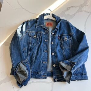 Levi's Blue Denim Jacket with Button Details